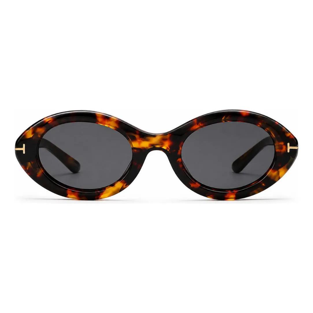 Óculos Solar Oval Tartarugado Harry