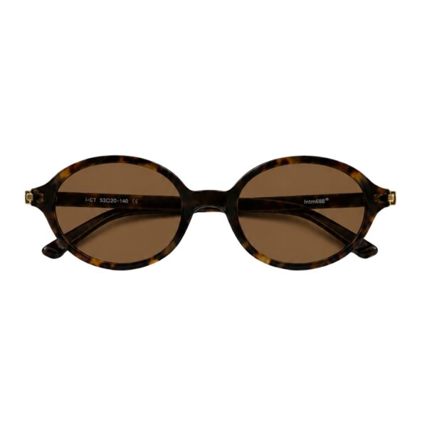 Óculos Solar Oval Hailey Animal Print
