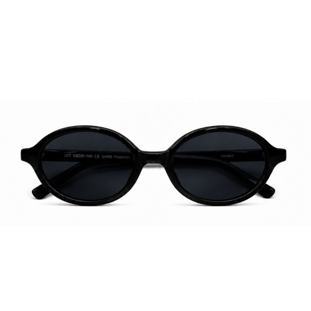 Óculos Solar Oval Hailey Preto
